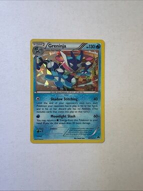 Pokemon Greninja Holo Blue Border Trading Card